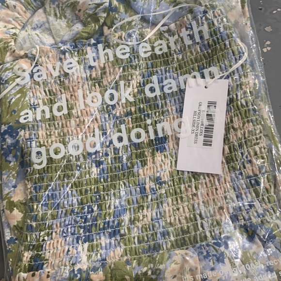 NWT Reformation Greyson Hillside Linen Dress - Picture 4 of 4